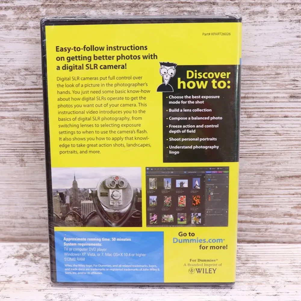 Digital SLR Camera & Photography for Dummies DVD